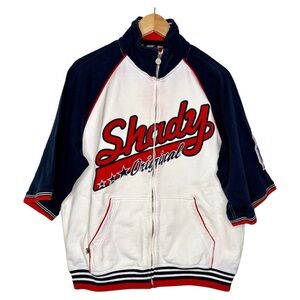 Shady Original Vintage Short Sleeve Zip Up Jacket Small